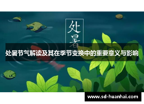 处暑节气解读及其在季节变换中的重要意义与影响