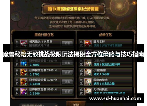 魔兽秘籍无敌挑战极限玩法揭秘全方位策略与技巧指南